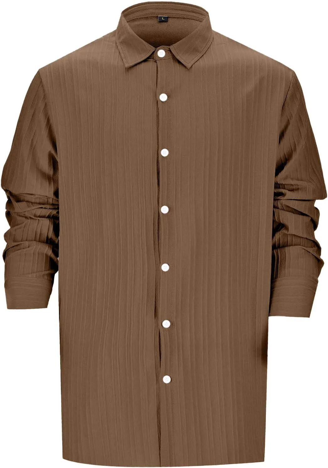 Men's Travel-Ready Wrinkle-Resistant T-Shirt with Lightweight Microfiber Blend Fabric and Hidden Passport Pocket