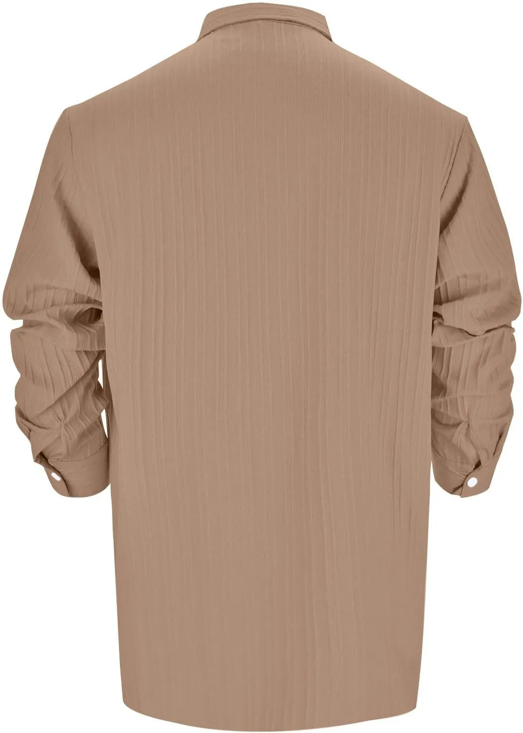 Men's Travel-Ready Wrinkle-Resistant T-Shirt with Lightweight Microfiber Blend Fabric and Hidden Passport Pocket