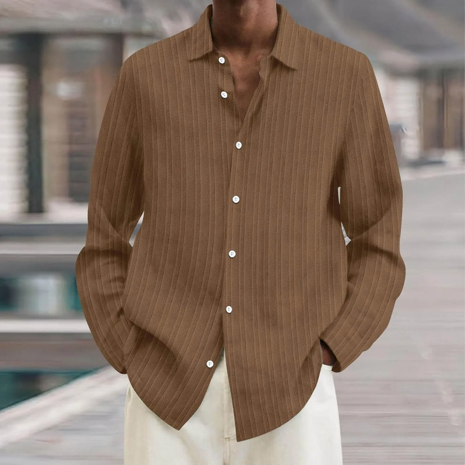 Men's Travel-Ready Wrinkle-Resistant T-Shirt with Lightweight Microfiber Blend Fabric and Hidden Passport Pocket