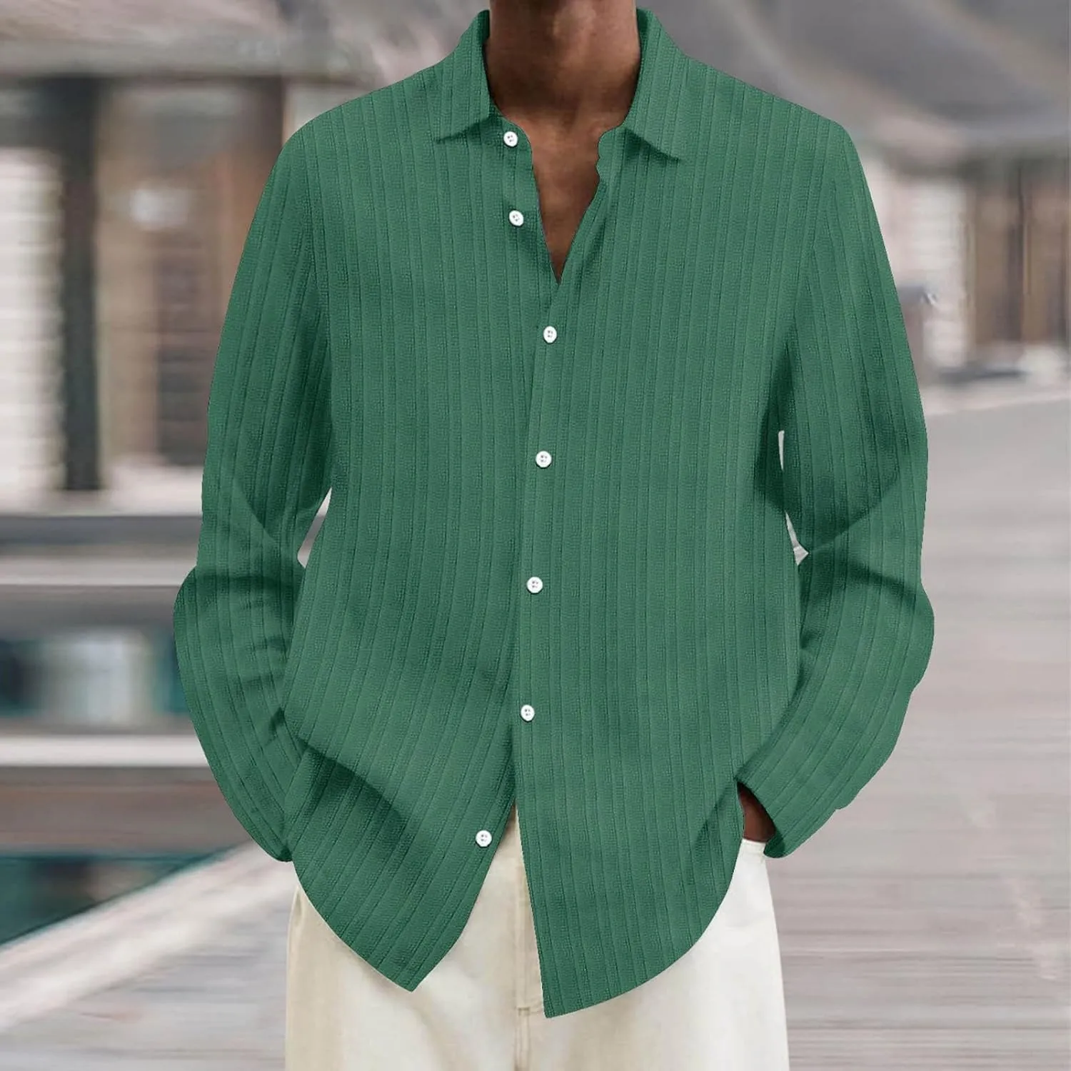 Men's Travel-Ready Wrinkle-Resistant T-Shirt with Lightweight Microfiber Blend Fabric and Hidden Passport Pocket