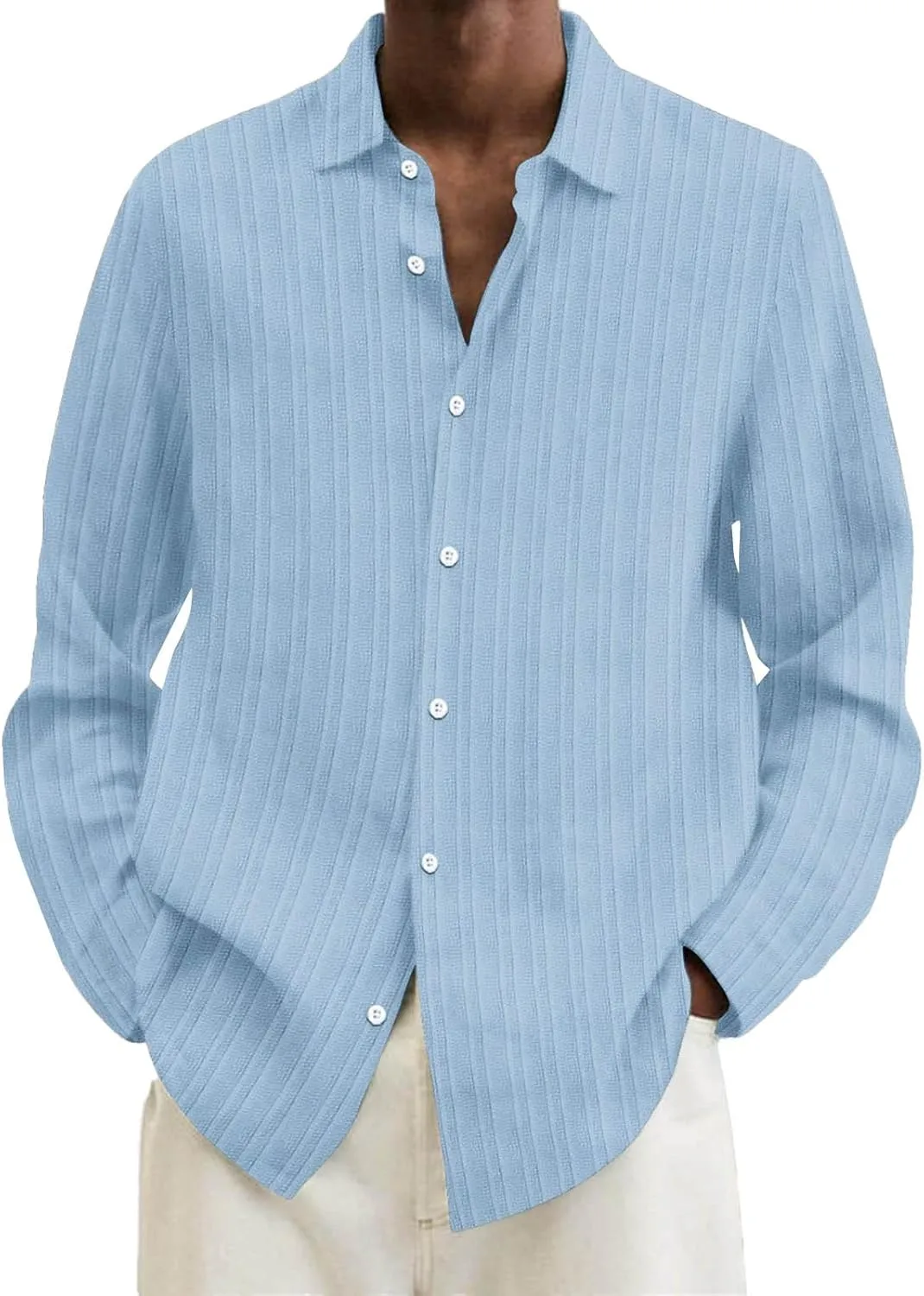 Men's Travel-Ready Wrinkle-Resistant T-Shirt with Lightweight Microfiber Blend Fabric and Hidden Passport Pocket