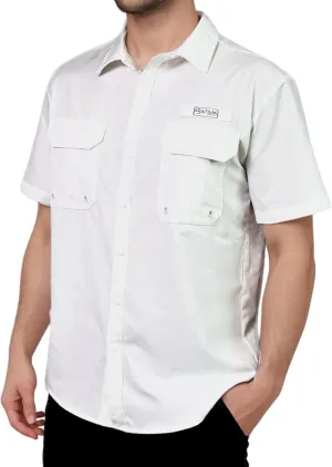 Men's UV UPF 50  Sun Protection Short Sleeve Shirt, Fishing Shirts for Men, Poncho Shirts for Men, Button Up Shirts for Men