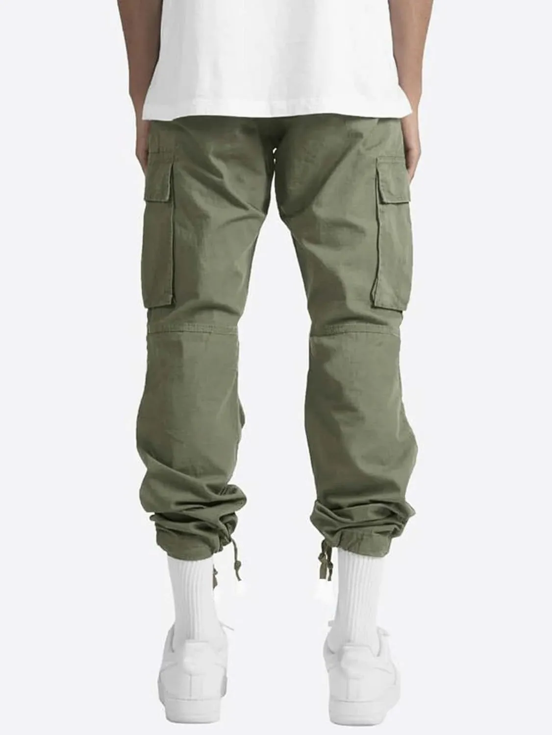 Mens Workout Cargo Pants Casual Athletic Hiking Outdoor Joggers Sweatpants Loose Fit Trousers with Pockets