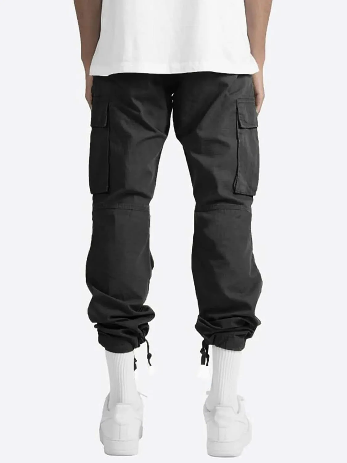 Mens Workout Cargo Pants Casual Athletic Hiking Outdoor Joggers Sweatpants Loose Fit Trousers with Pockets