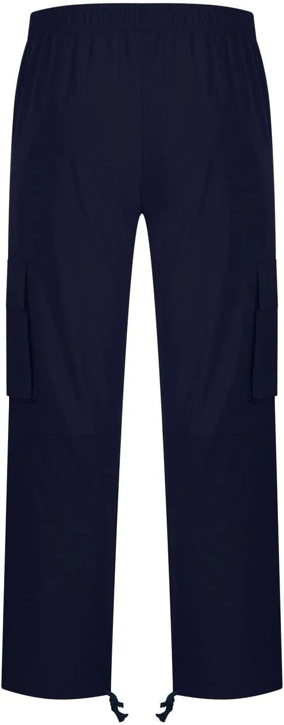 Mens Workout Cargo Pants Casual Athletic Hiking Outdoor Joggers Sweatpants Loose Fit Trousers with Pockets