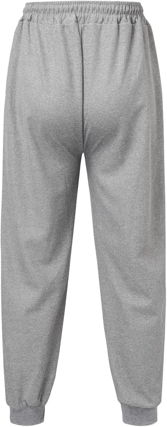 Mens Workout Cargo Sweatpants Military Ripstop Men's Baggy Pants Thermal Cotton Pants Fashion Loose Handsome Pocket