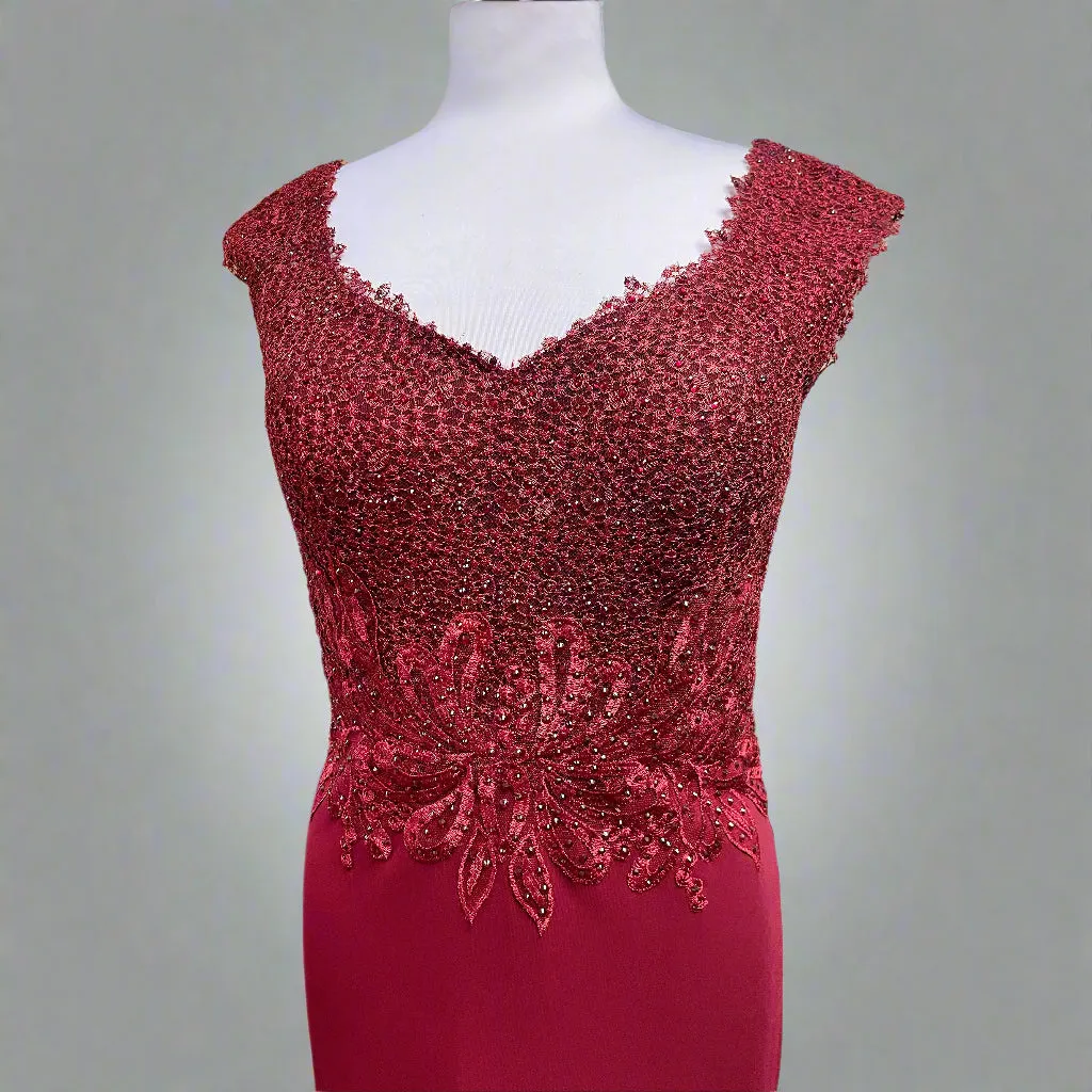 MGNY burgundy dress, size 6