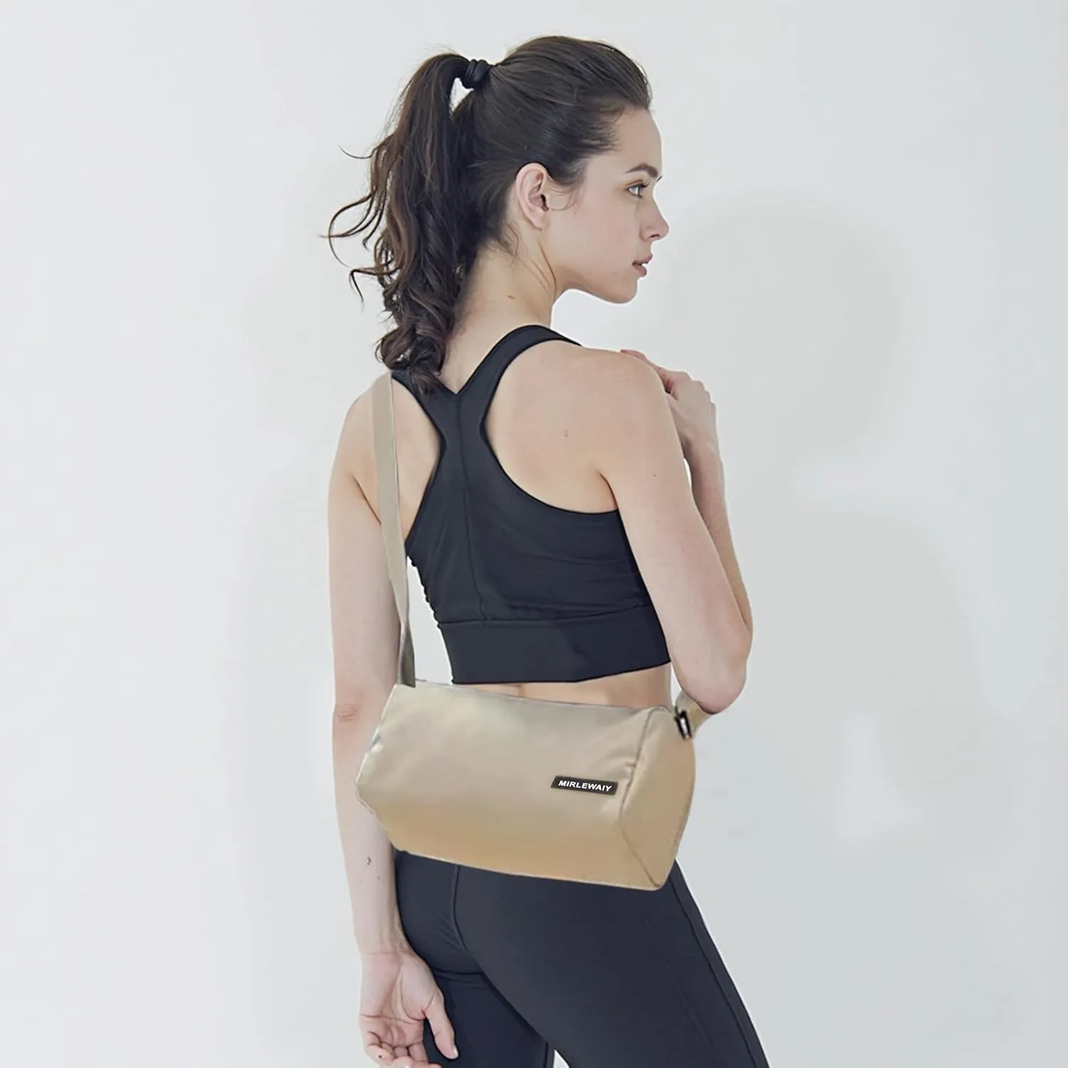 MIRLEWAIY Mini Gym Bag for Women Girls Small Duffle Tote Bag with Waterproof Travel Gym Bag Cute Workout Sport Bag