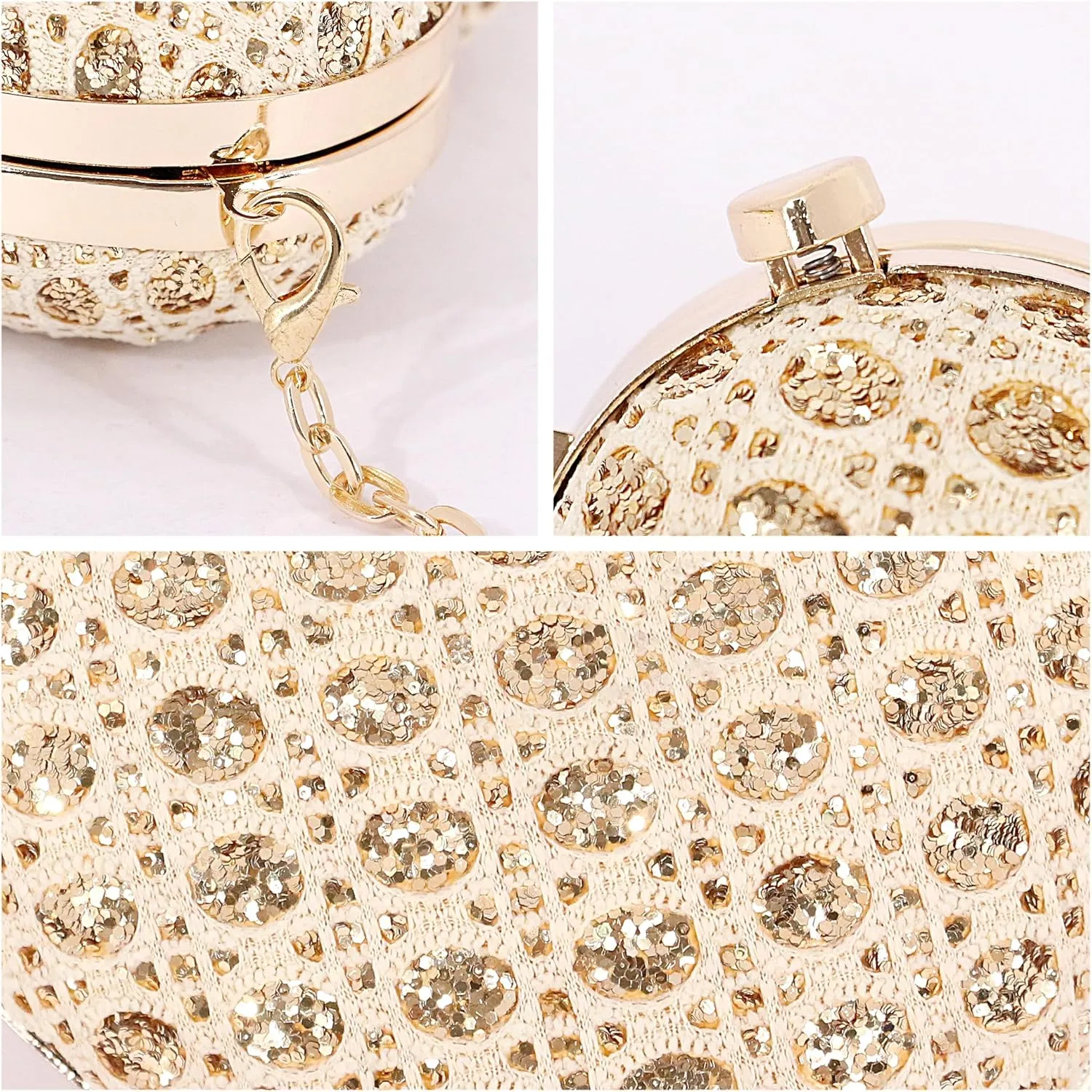 Naimo Women Heart Bag Rhinestone Evening Bag Shoulder Chain Bags Mini Handbag Clutch Wedding Cocktail Party Purse