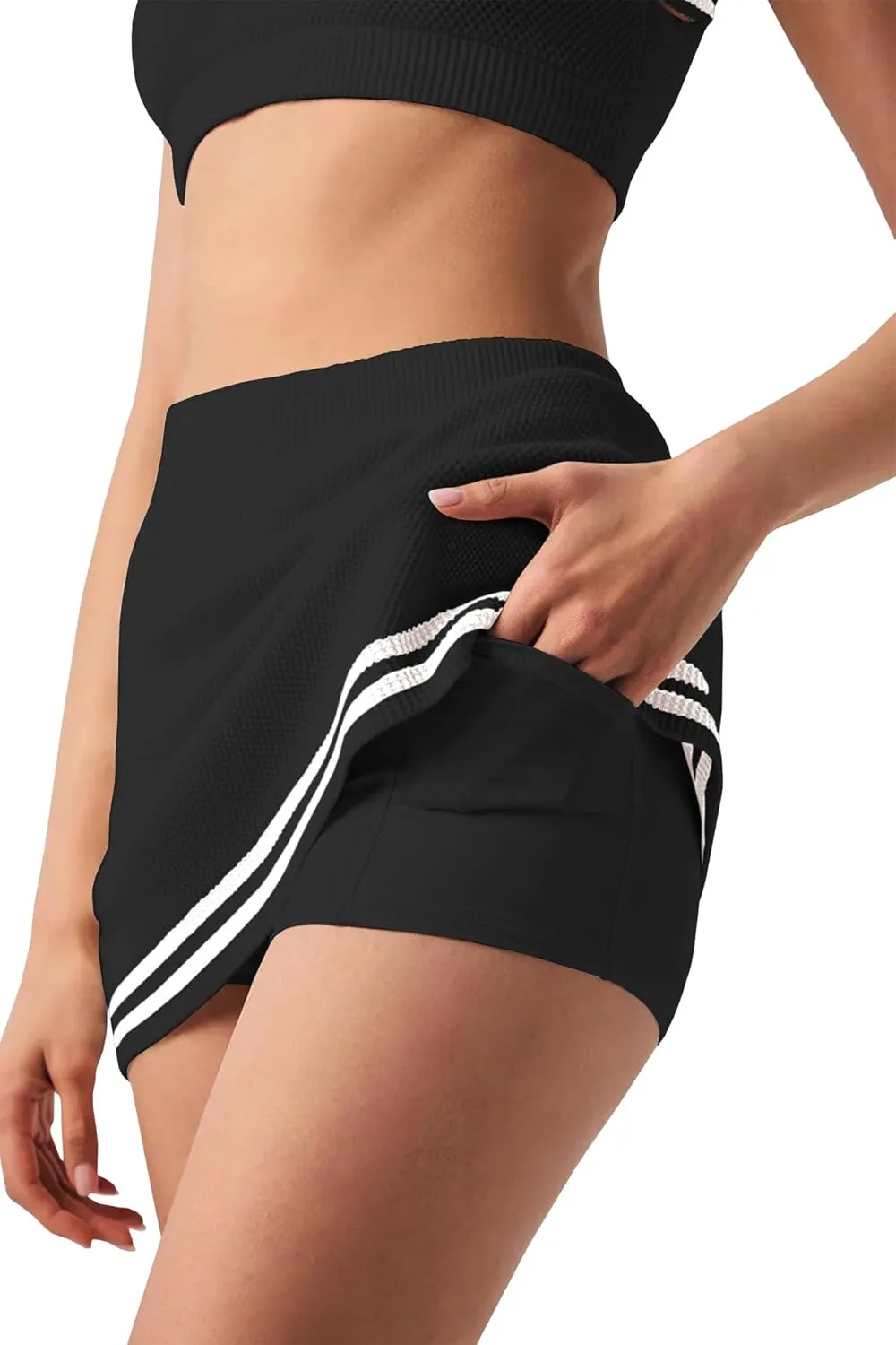 Nirovien Womens 2 Piece Workout Sets Tennis Skort Sets Matching Gym Clothes Tank Top and Athletic Skorts