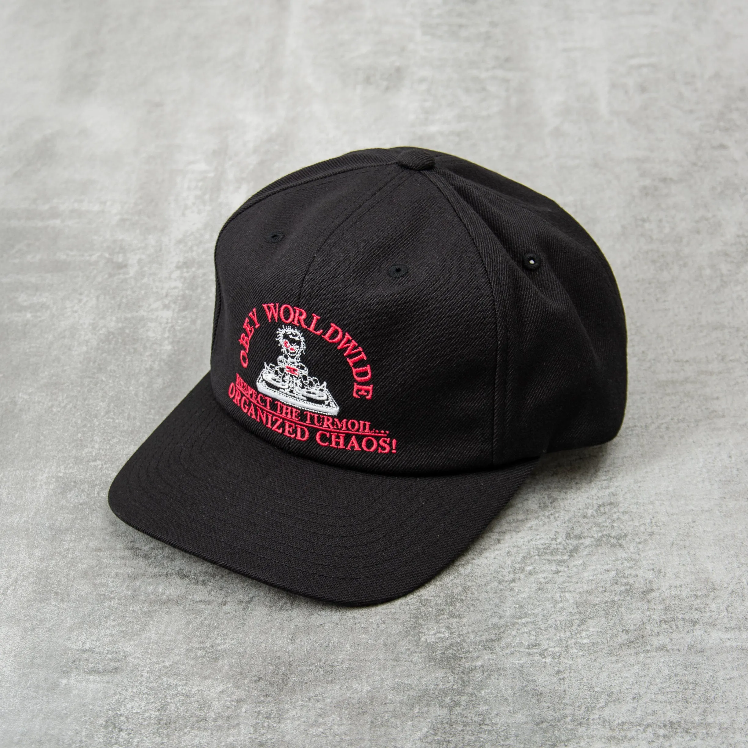 Obey Chaos 6 Panel Snapback  - Black