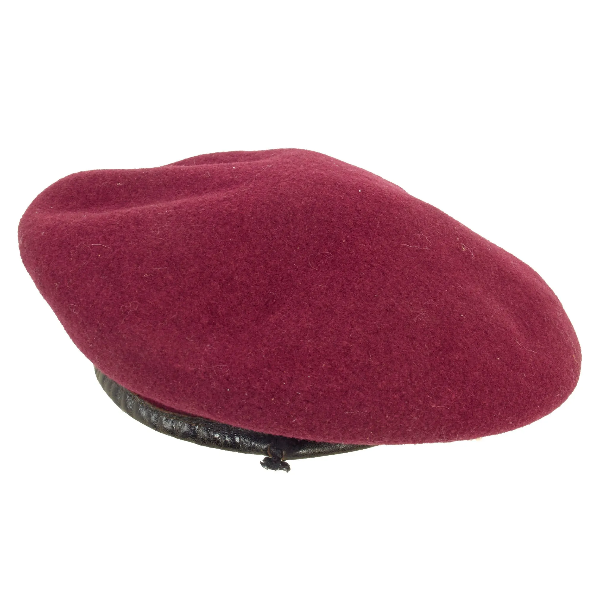 Original British WWII Parachute Regiment Maroon Beret by Kangol With Badge - Size 7 ¼, Dated 1945