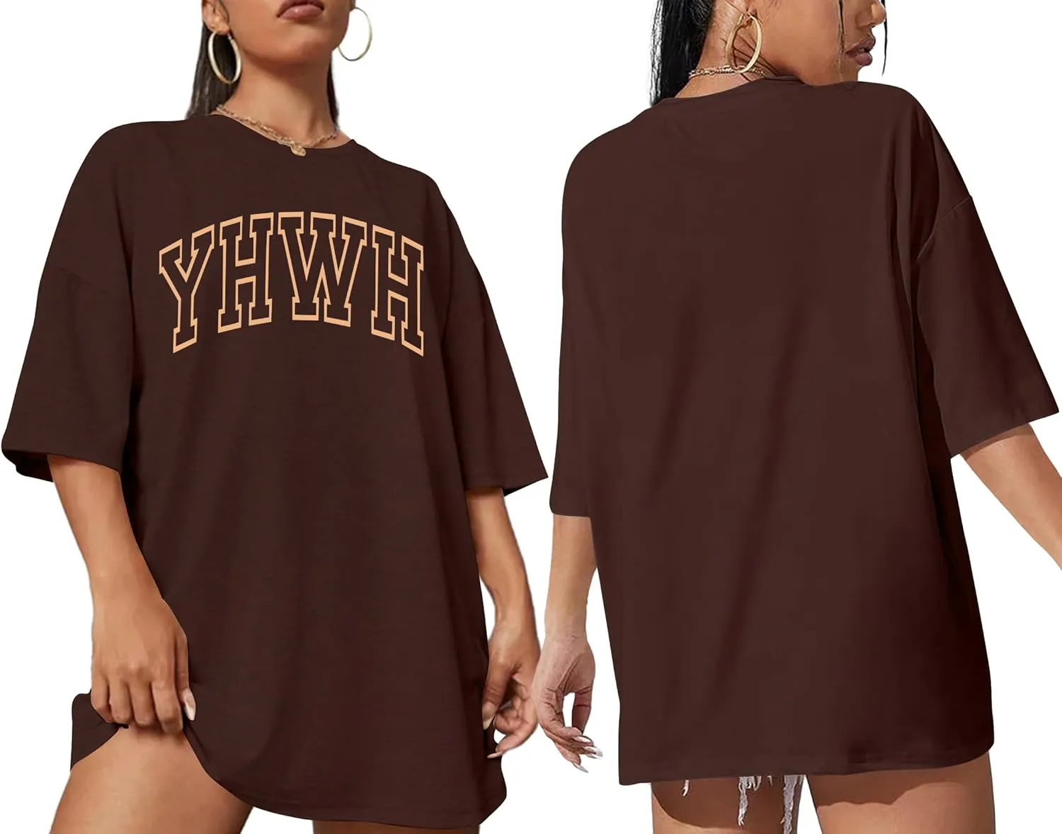 Oversized Tshirts for Women Christian Shirts Faith Over Fear Shirt Short Sleeve Jesus Tees Loose Casual Religious Tops