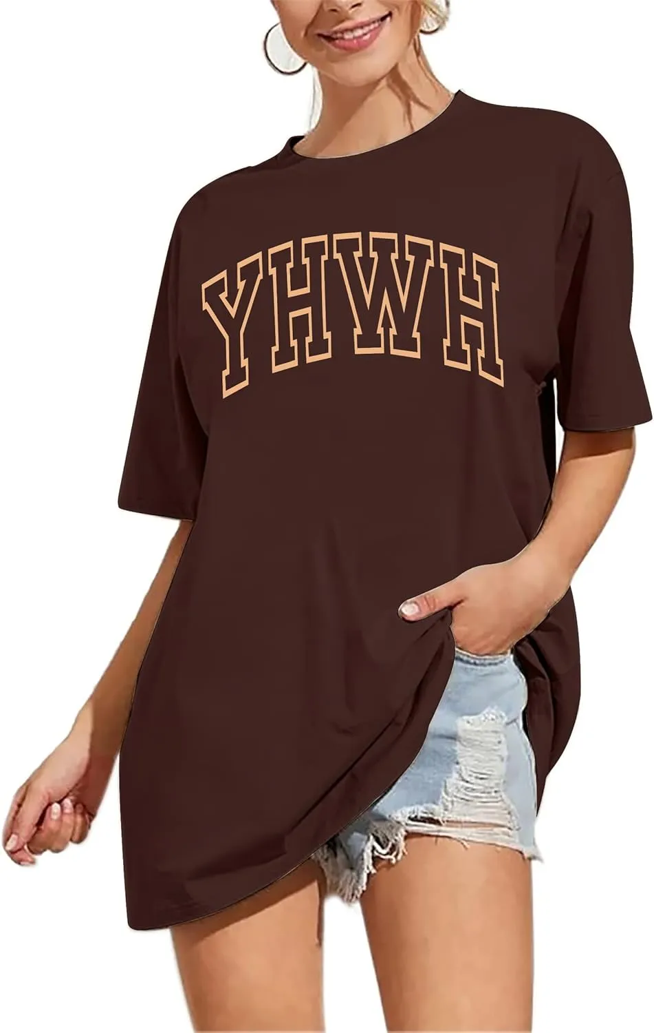 Oversized Tshirts for Women Christian Shirts Faith Over Fear Shirt Short Sleeve Jesus Tees Loose Casual Religious Tops