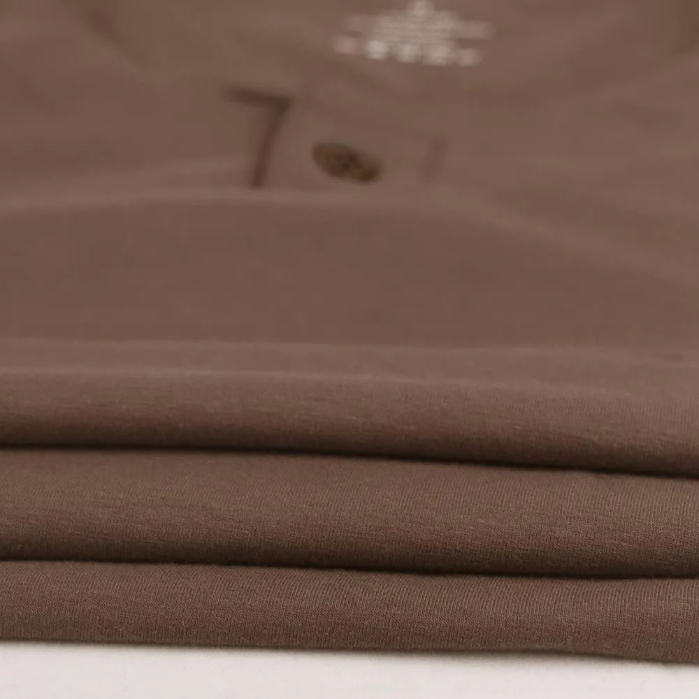 palglg Mens Cotton Muscle Slim Fitted Sport Henley T-Shirt with Button