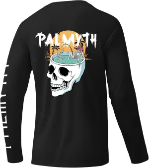 Palmyth Mens Fishing Shirts Sun Protection T-Shirts UV UPF 50  Long Sleeve Rash Guard Tee