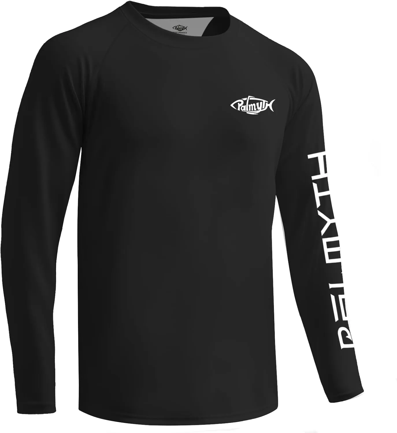 Palmyth Mens Fishing Shirts Sun Protection T-Shirts UV UPF 50  Long Sleeve Rash Guard Tee