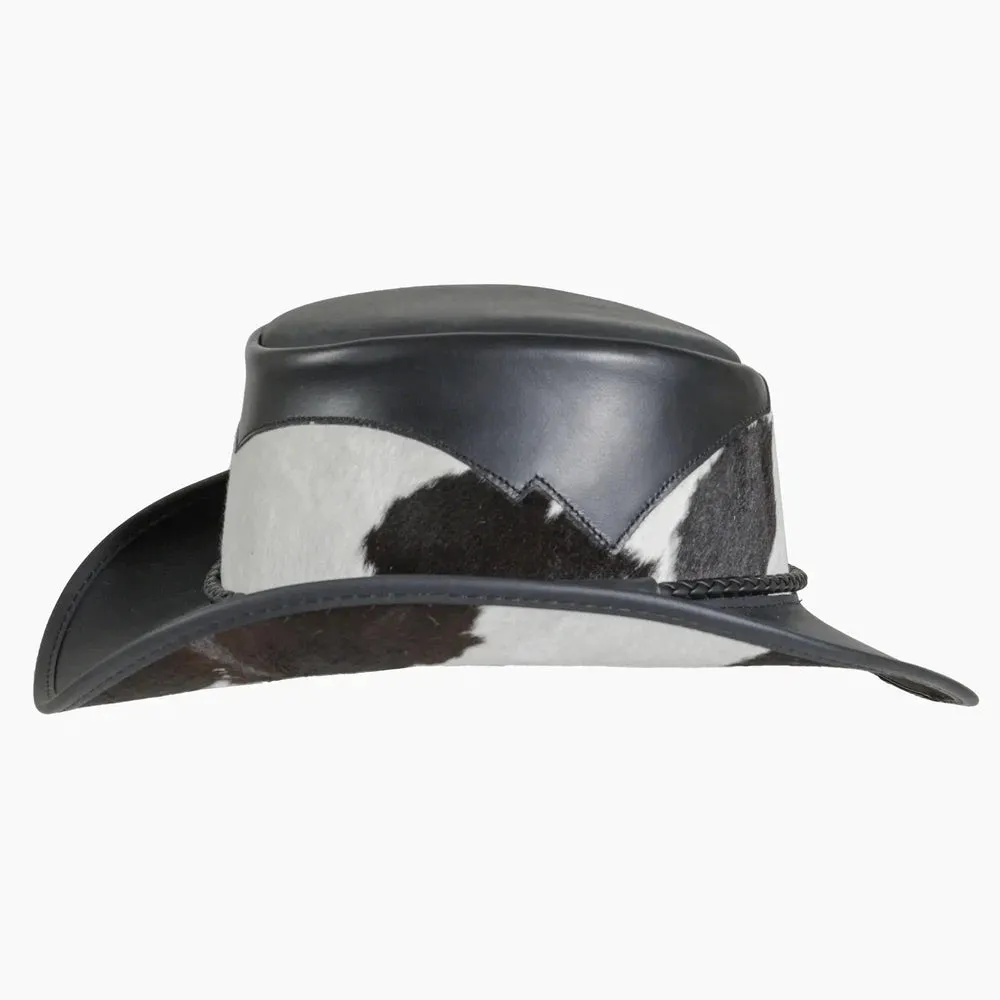 Pinto | Mens Leather Cowboy Hat with Calf Accents