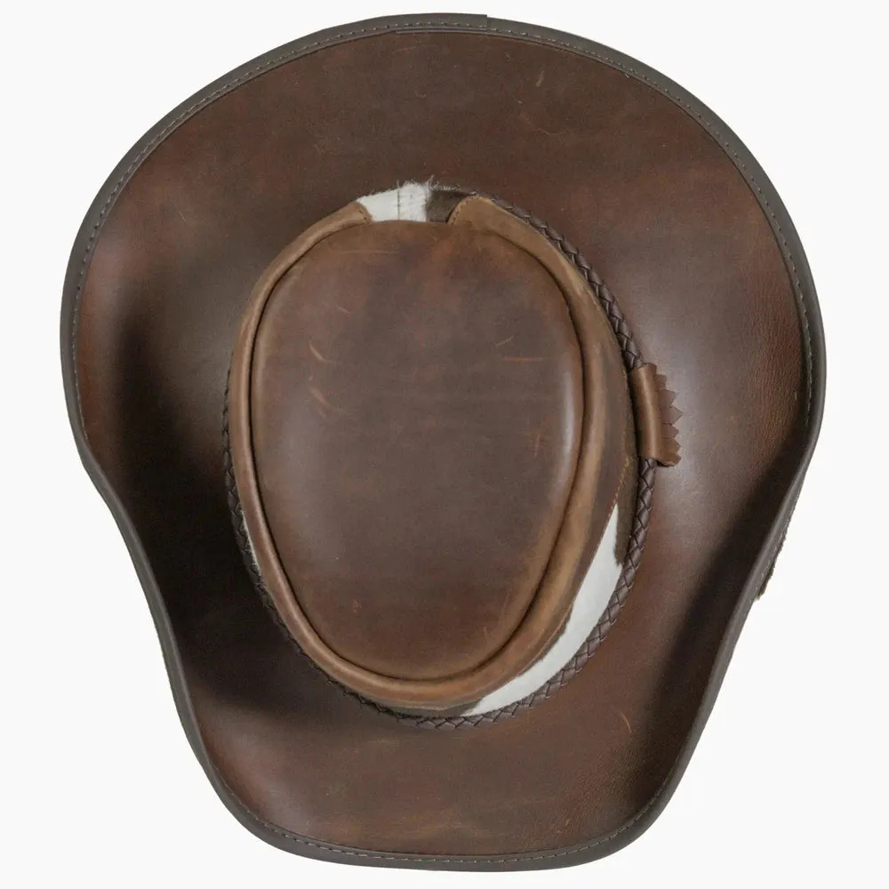 Pinto | Mens Leather Cowboy Hat with Calf Accents