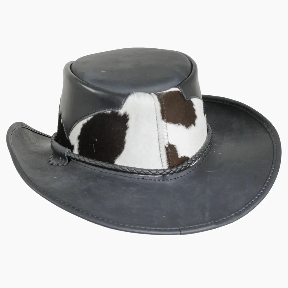 Pinto | Mens Leather Cowboy Hat with Calf Accents
