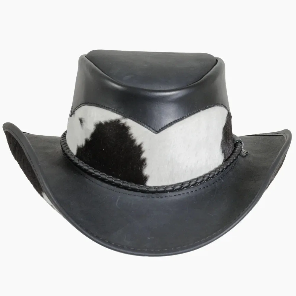 Pinto | Mens Leather Cowboy Hat with Calf Accents