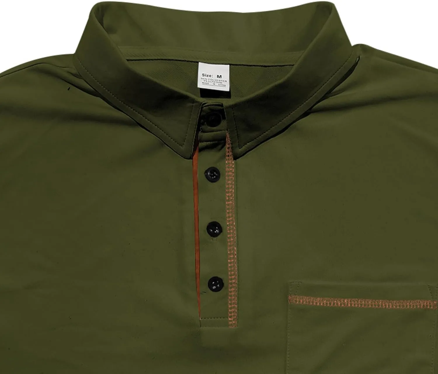 Polo Shirts Men Cotton Blend Short Sleeve Button Slim Fit Color Block Collared Patchwork Summer Tshirts with Pocket