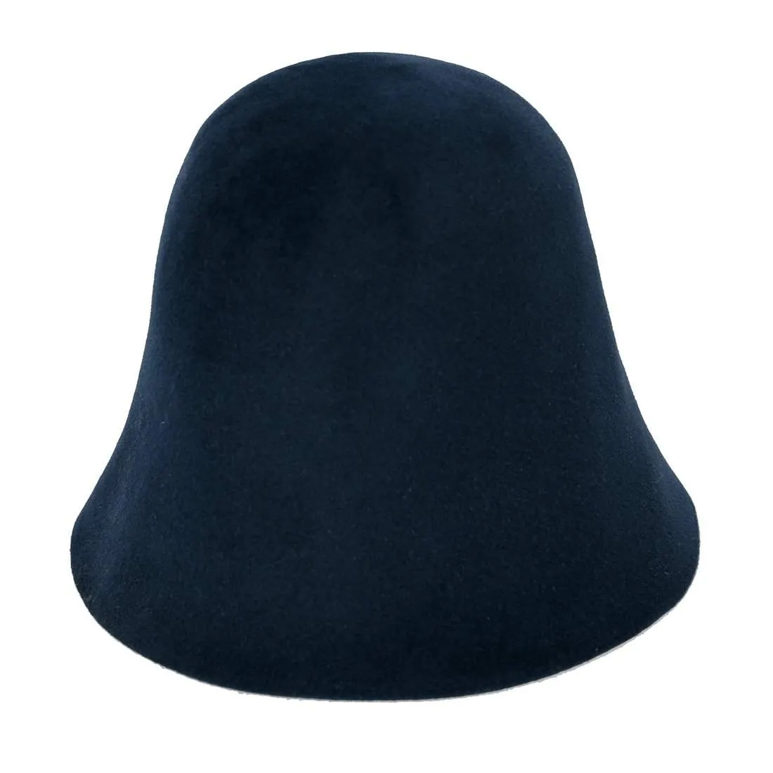Pretty fur felt velour cloche fall winter hat