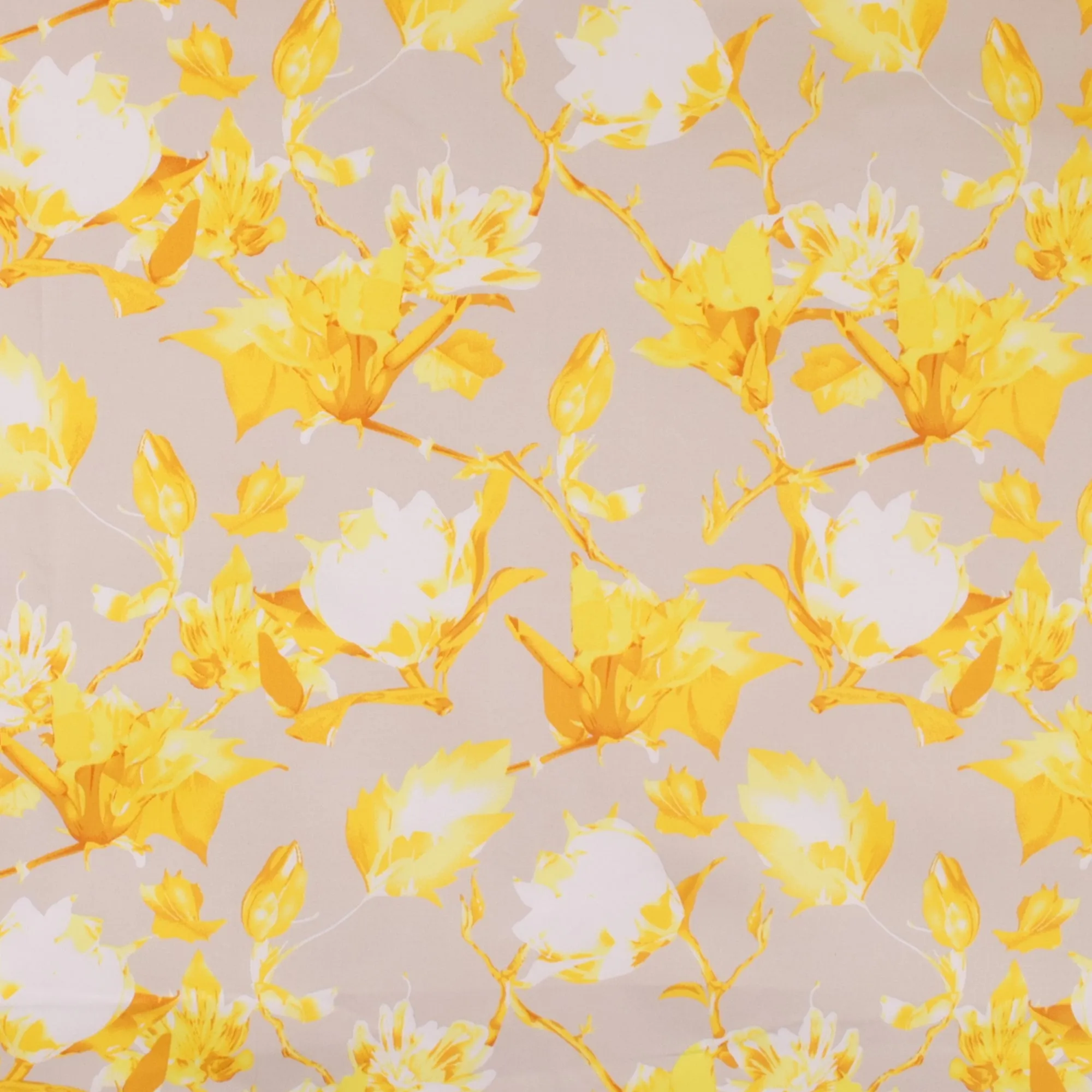 Printed Stretch Sateen - SANDY - 008 - Yellow