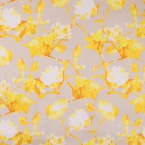 Printed Stretch Sateen - SANDY - 008 - Yellow