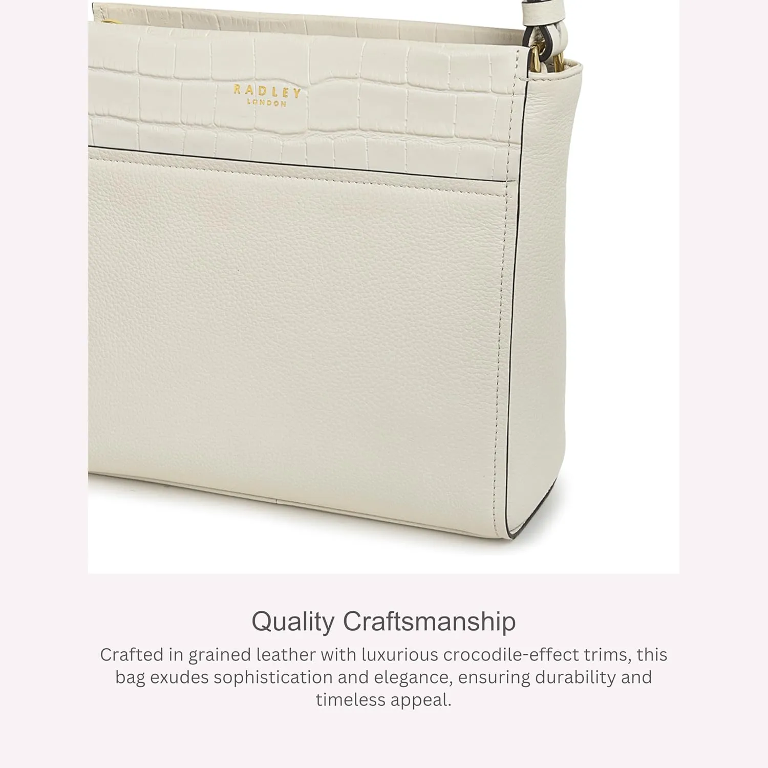 RADLEY London Downtown Womens Small Leather Ziptop Crossbody Bag