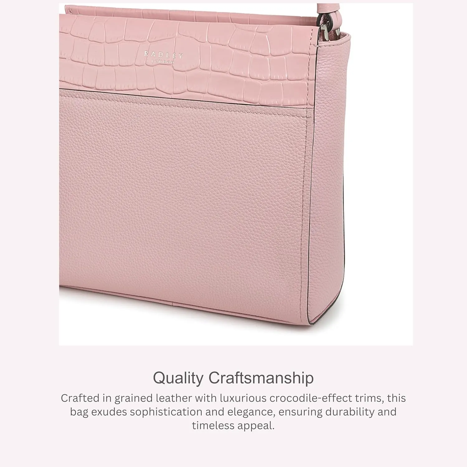RADLEY London Downtown Womens Small Leather Ziptop Crossbody Bag
