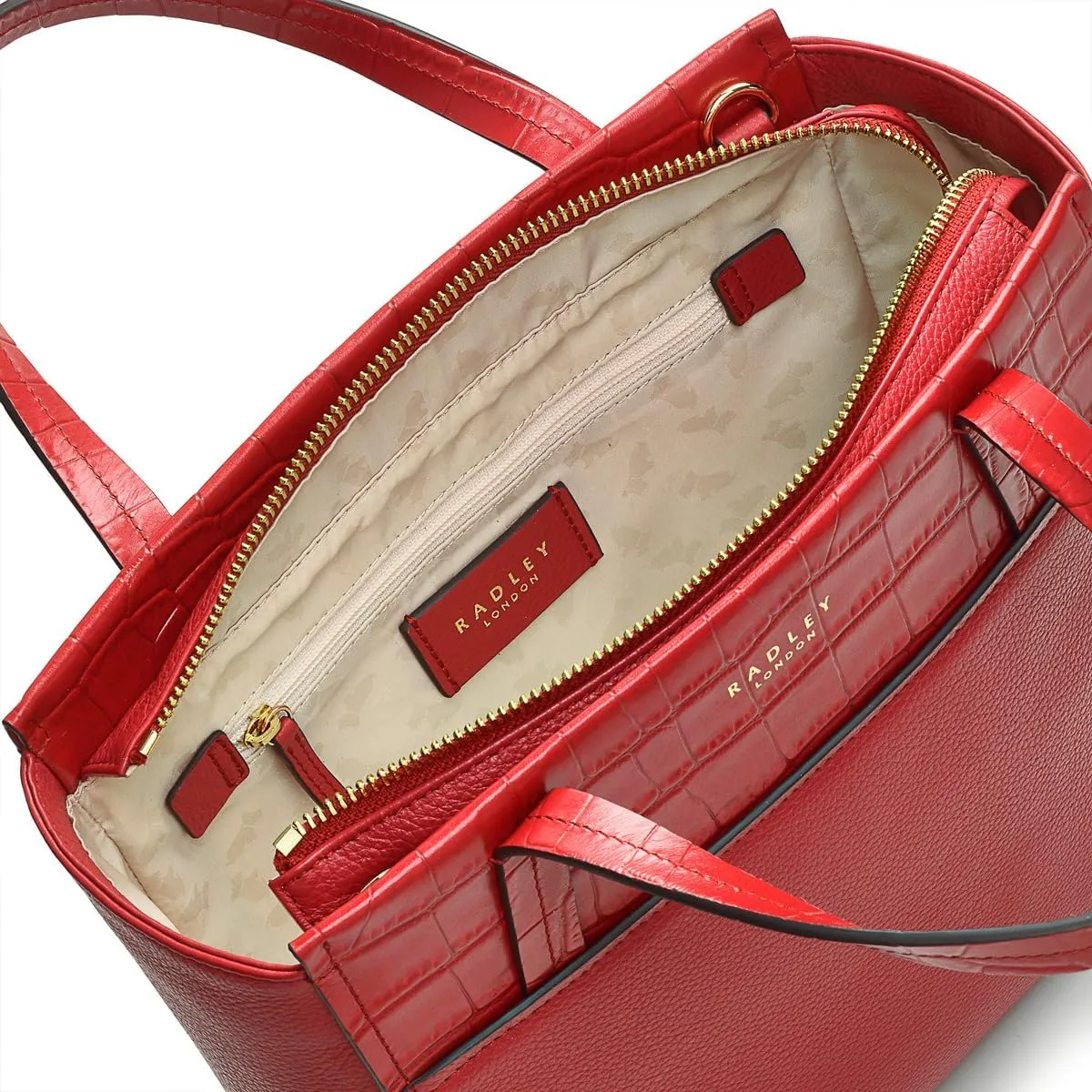 RADLEY London Downtown Women's Small Leather Ziptop Satchel Bag