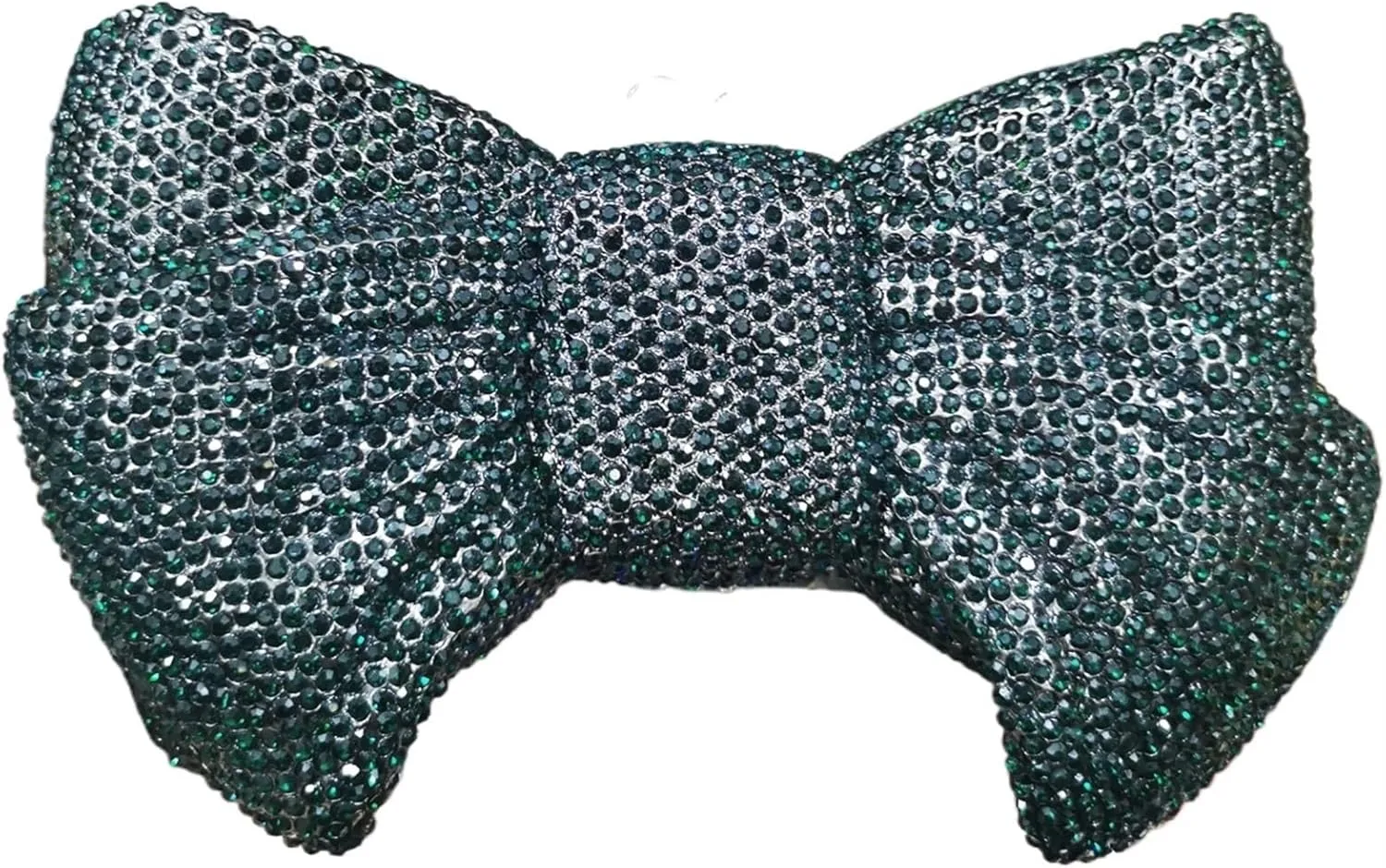 Rhinestone Bags Women's Crystal Evening Clutch Bow-Shaped Rhinestone Lady Party Wedding Purse Prom Bridal Clutches Diamond Bags(Green)