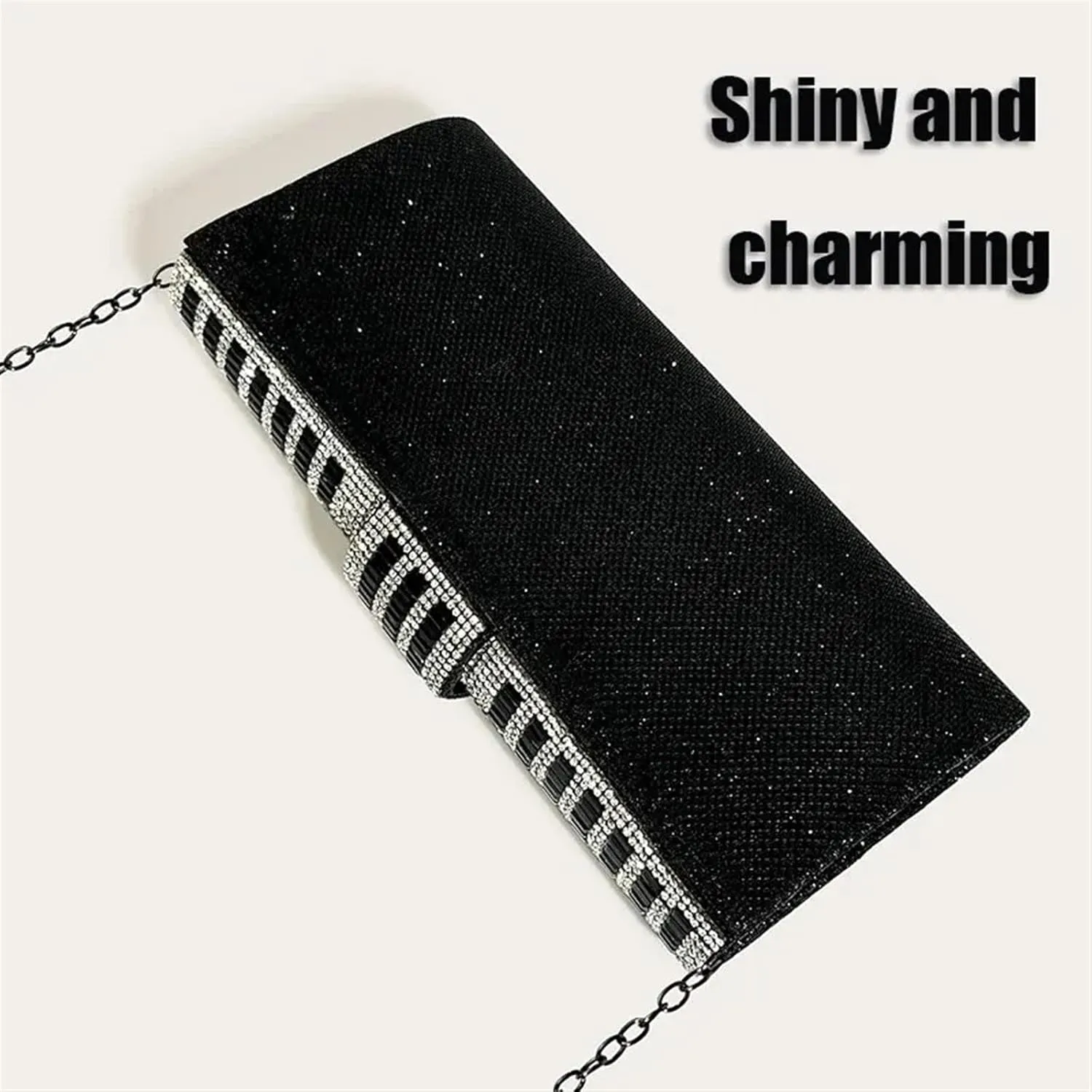 Rhinestone Bags Women's Rhinestone Clutch Purses Evening Bags Sparkling Glitter Formal Party Wedding Cocktail Prom Bags with Chain