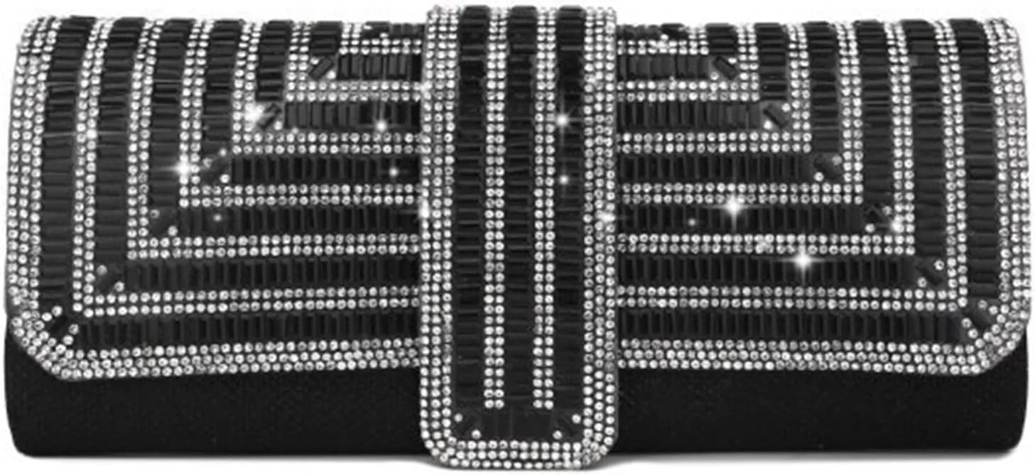 Rhinestone Bags Women's Rhinestone Clutch Purses Evening Bags Sparkling Glitter Formal Party Wedding Cocktail Prom Bags with Chain