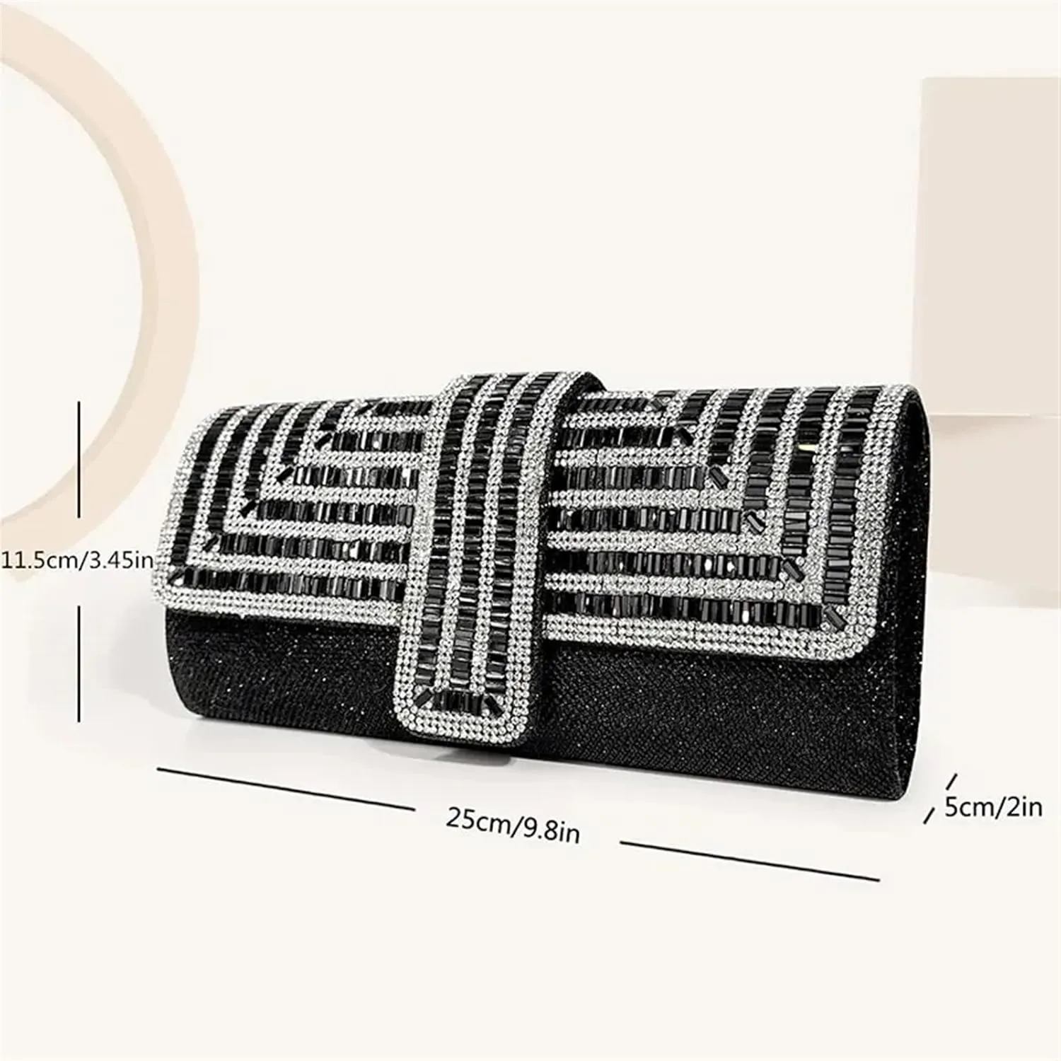Rhinestone Bags Women's Rhinestone Clutch Purses Evening Bags Sparkling Glitter Formal Party Wedding Cocktail Prom Bags with Chain