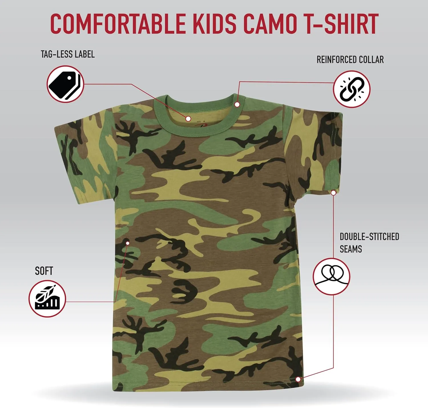 Rothco Kids Camo T-Shirt - Stylish Comfort for Little Explorers