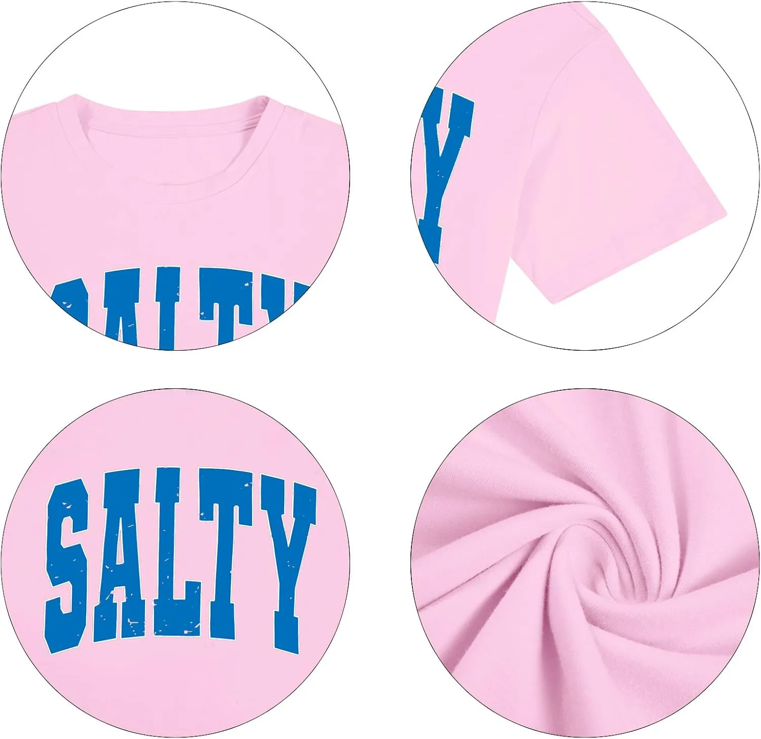 Salty Beach Oversized Graphic Tees: Womens Summer Beach Tshirts Hawaii Shirt Casual Short Sleeve Tops