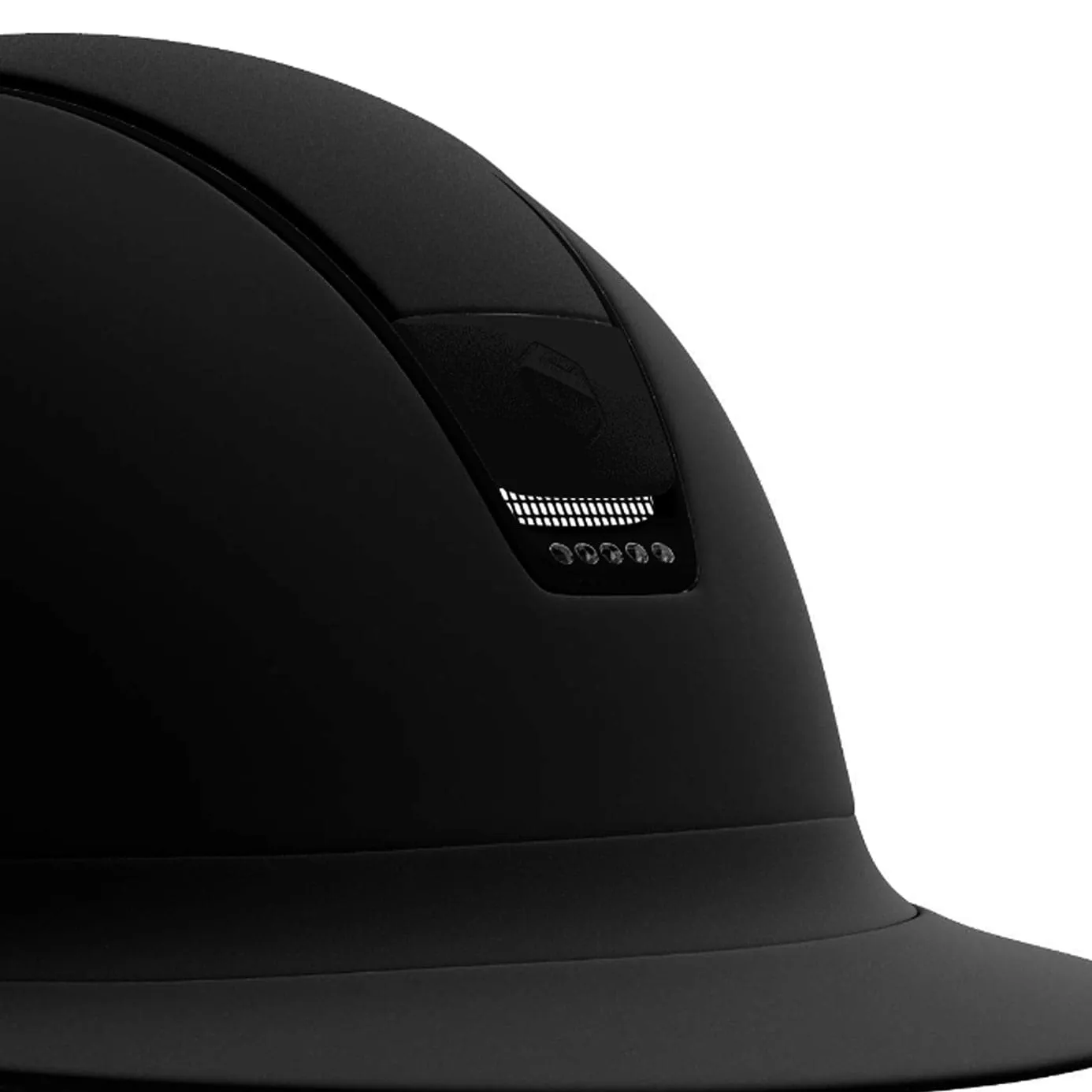 Samshield V1 Black Miss Shield Hat with 5 Jet Crystals and Matt Blazon