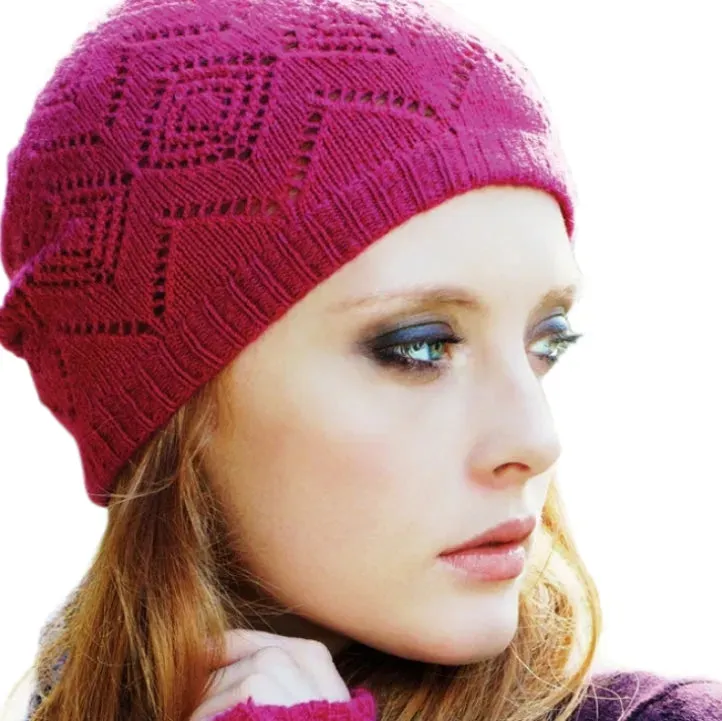 Scottish Cashmere Pointelle Beanie