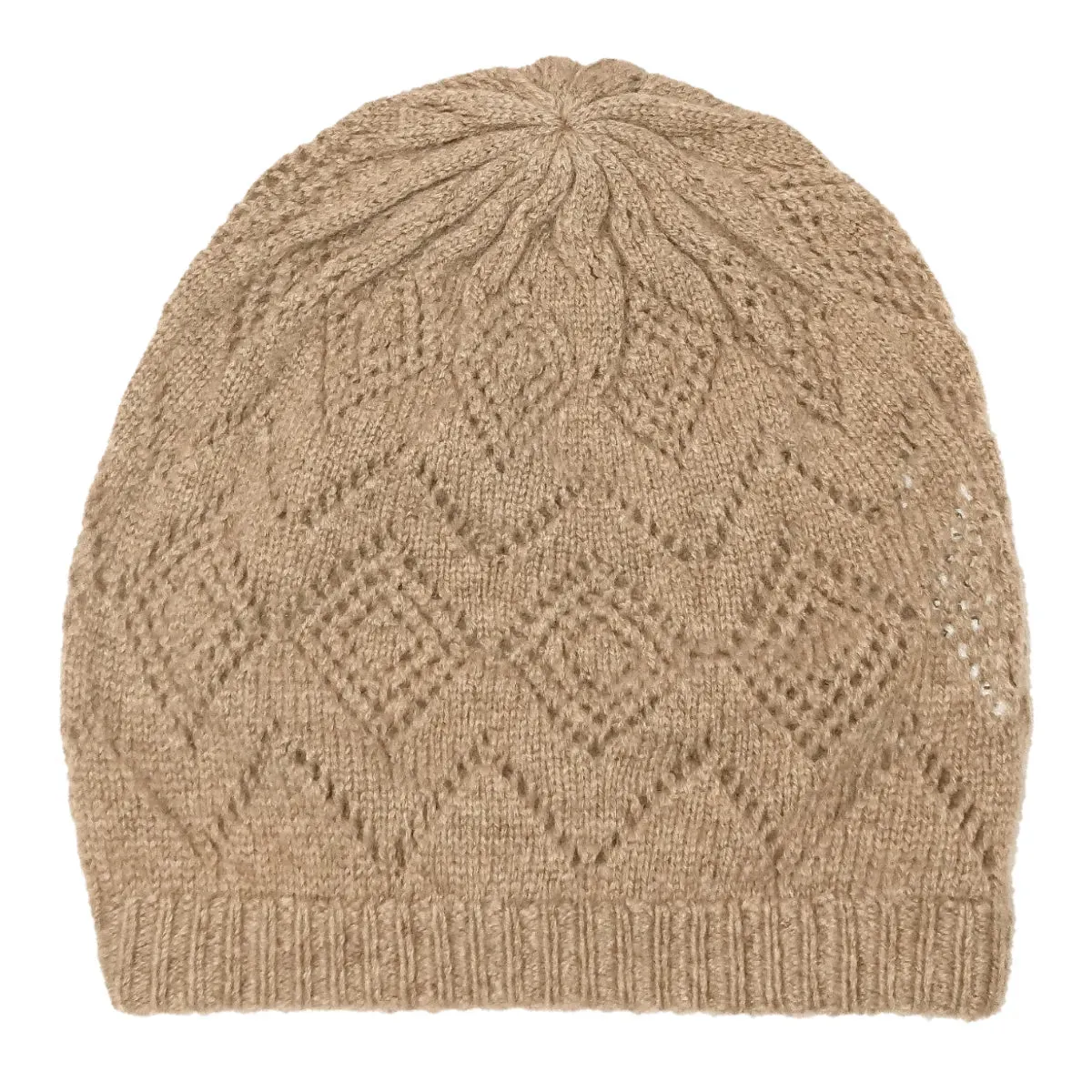 Scottish Cashmere Pointelle Beanie