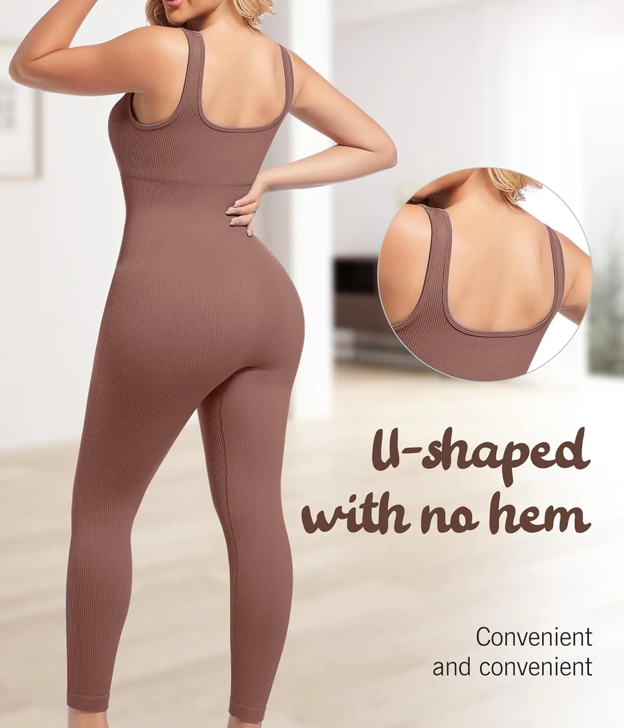Sliot Workout Jumpsuit for Women - Tummy Control Yoga & Athletic One Piece