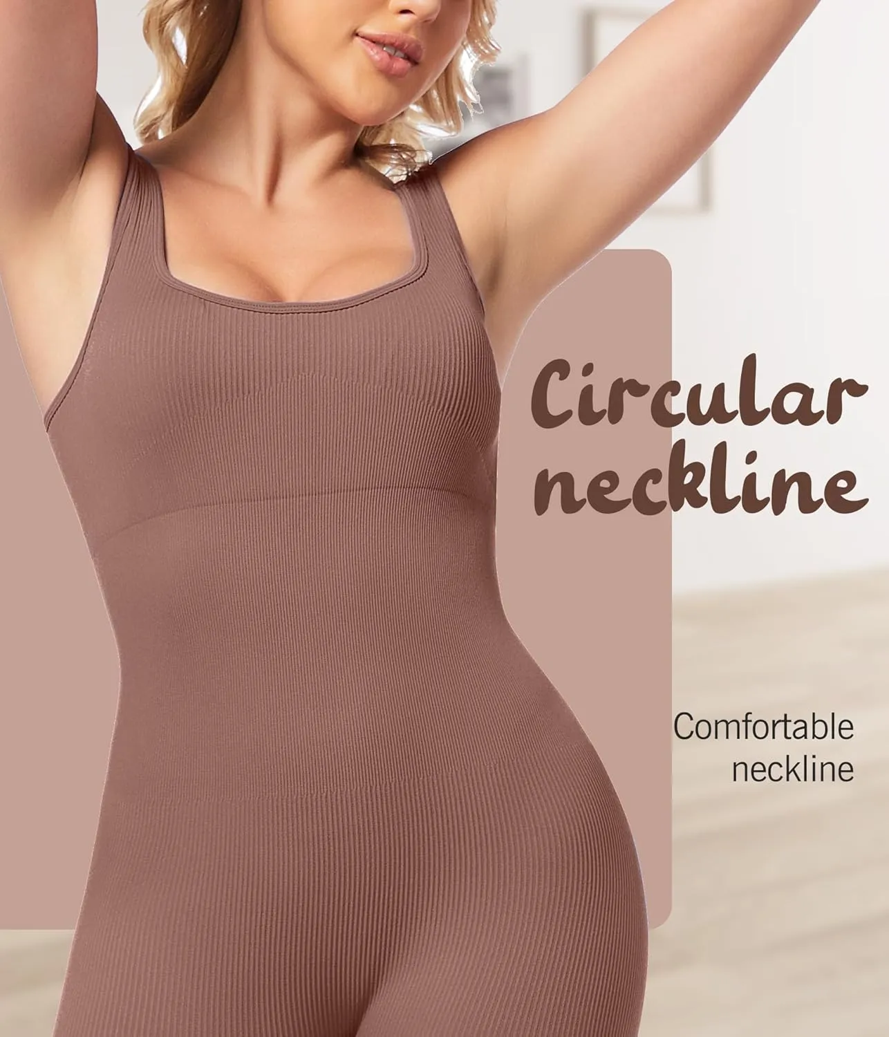 Sliot Workout Jumpsuit for Women - Tummy Control Yoga & Athletic One Piece