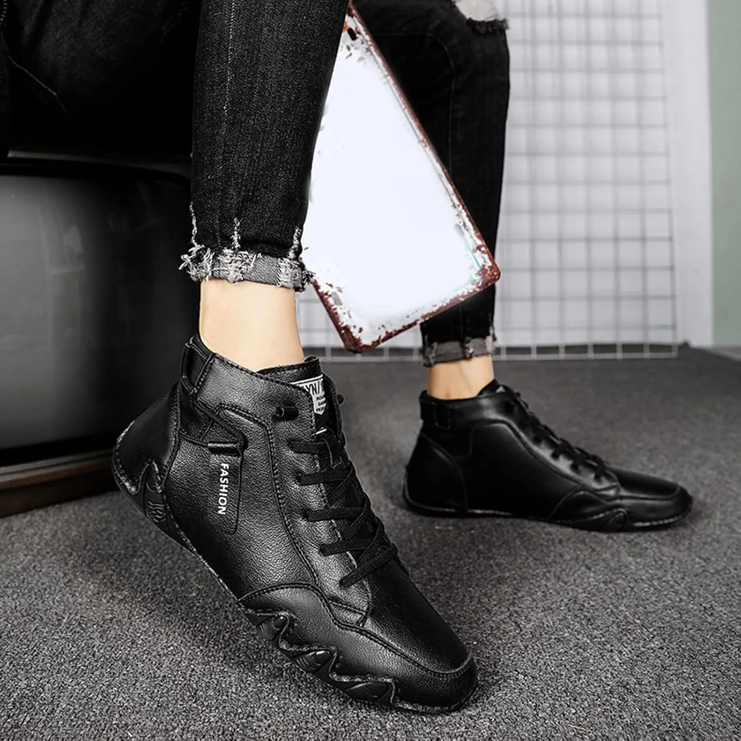 Snow Boots for Women Ankle Womens Ankle Booties Women's Boots for Plantar Fasciitis Steel Toe Shoes for Women Fashion Round Toe Chunky Low Heel Classic Pointed Toe