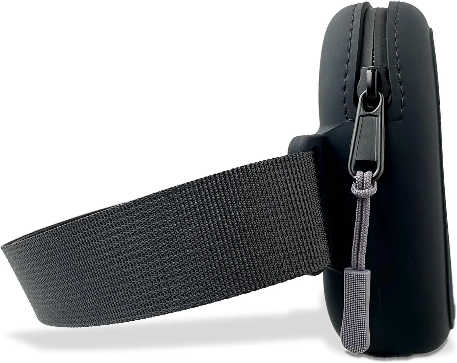Soft-Touch Silicone Water-Resistant Fanny Pack  Lightweight Crossbody Waist Bag for Everyday Essentials, Travel, Workouts, Beach & Festivals (Charcoal)