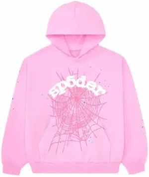 Sp5der Web Hoodie, Pink