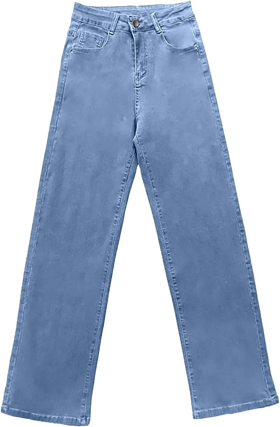 Straight Leg Jeans for Women,High Waisted Wide Leg Loose Microelastic Boyfriend Denim Pants Baggy Jeans Y2K