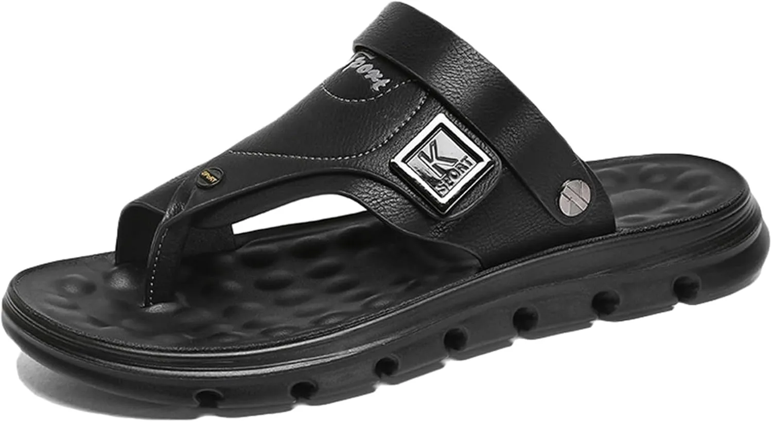 Summer Bunion Orthopedic Sandals For Men,Non-Slip Travel Plantar Fasciitis Slippers,Outdoor Casual Hallux Valgus Flip Flops