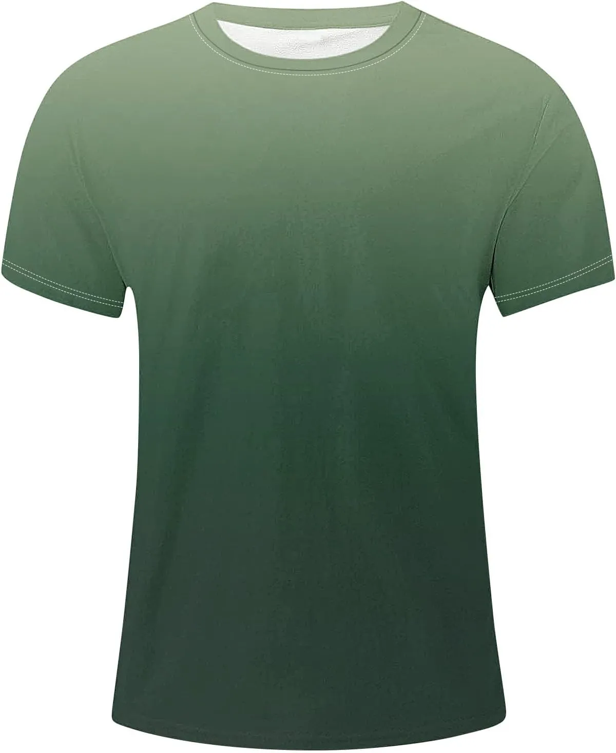 Summer Shirts for Men Mens Summer T-Shirt Running Quick Drying Close Fit Tunic Short Sleeved Round Neck Plain Tops