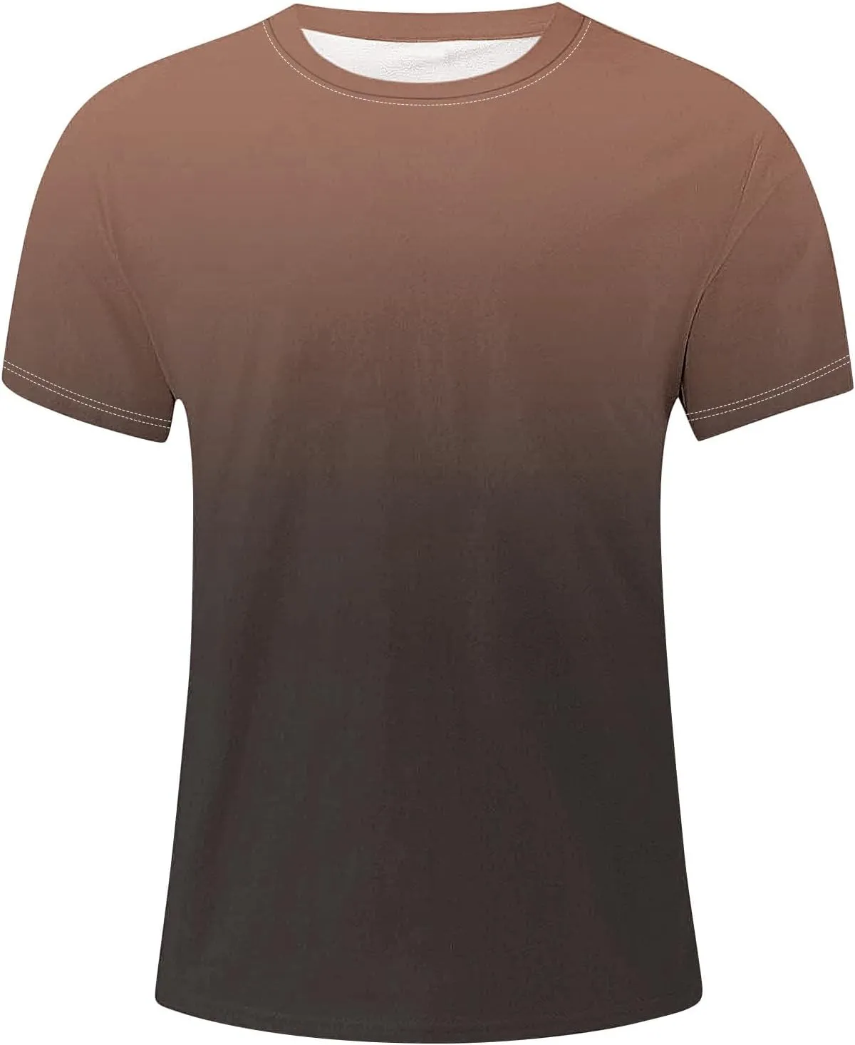 Summer Shirts for Men Mens Summer T-Shirt Running Quick Drying Close Fit Tunic Short Sleeved Round Neck Plain Tops